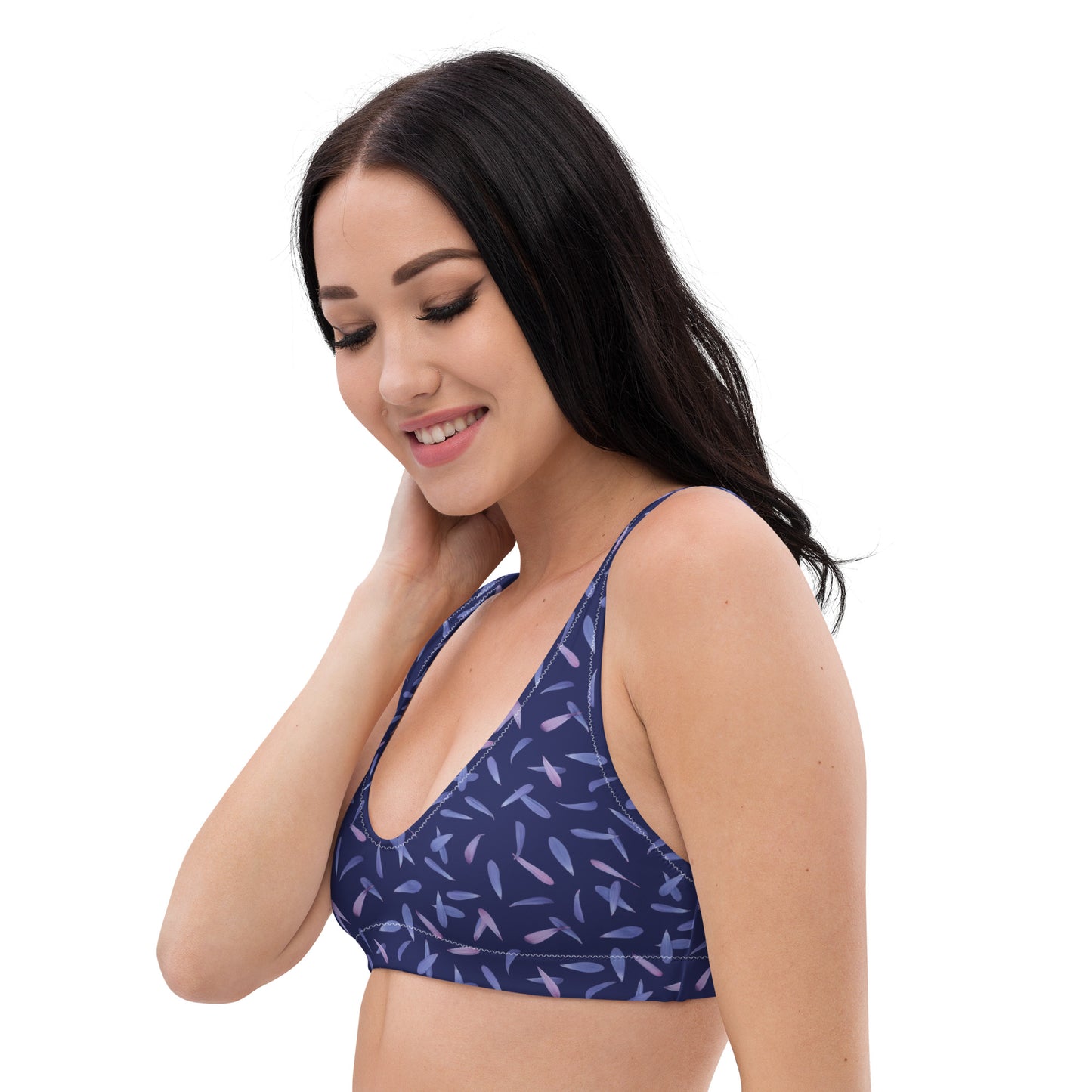 Recycled Gillyflower Bikini Top in Malibu Blue