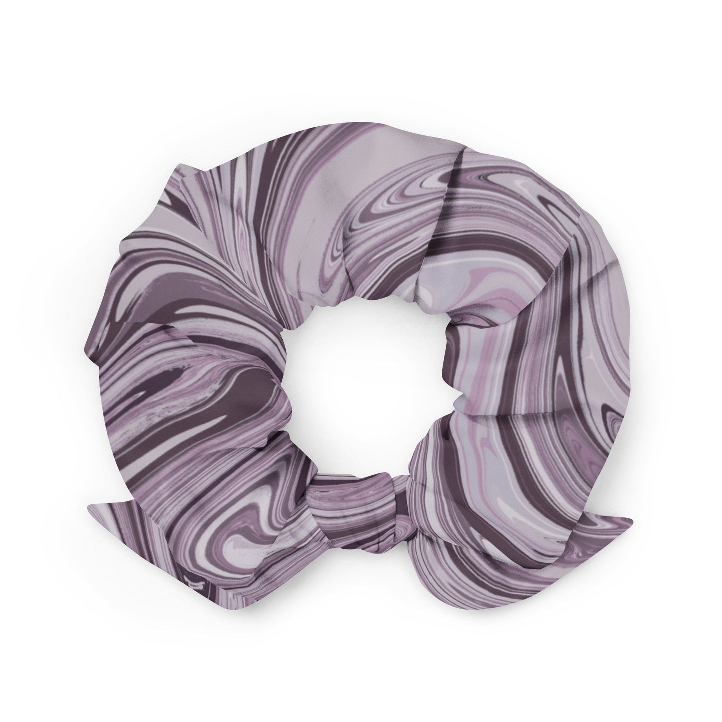 Marble Recycled Scrunchie - Lilac