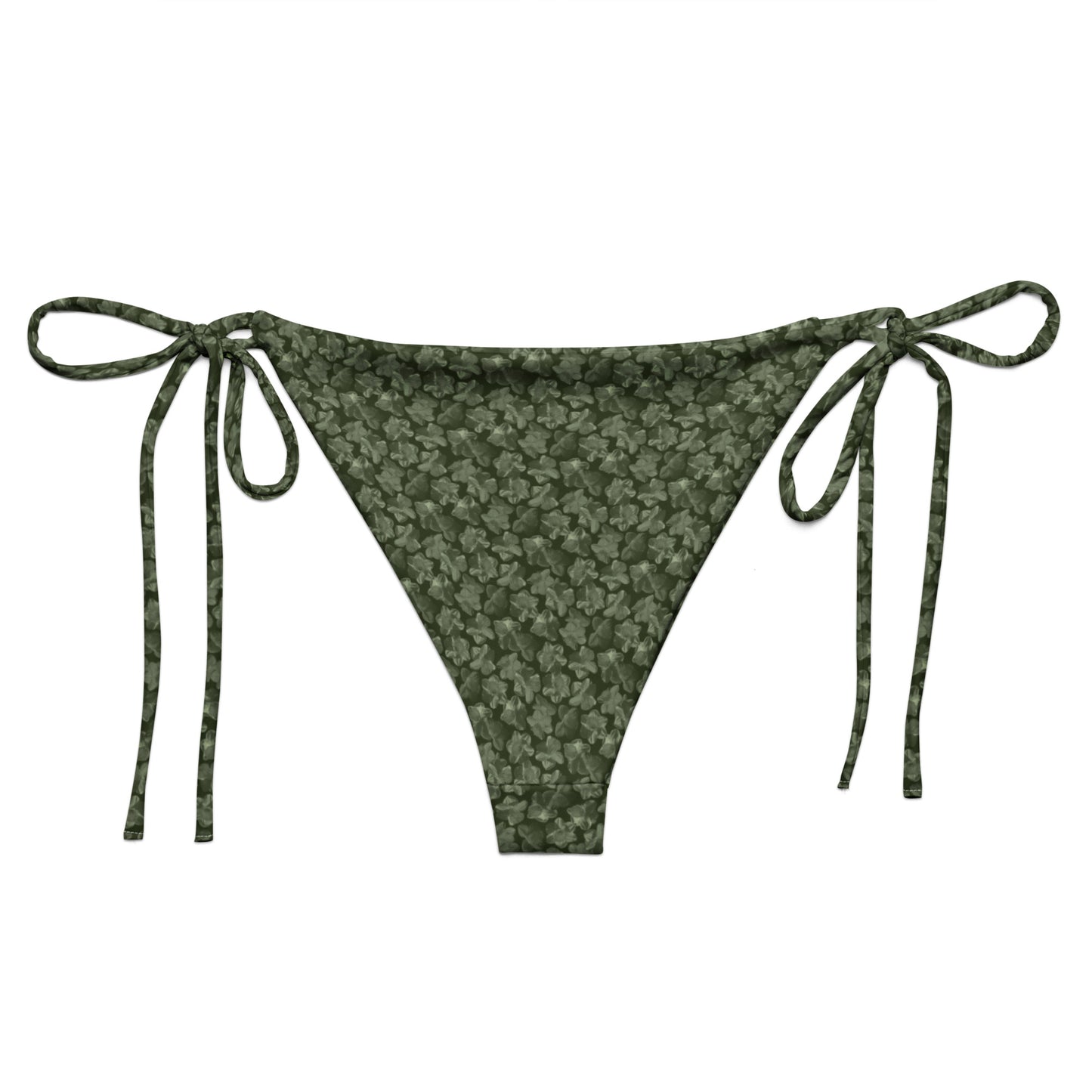 Recycled Flourish and Flow String Bikini Bottom in Anacapa Green