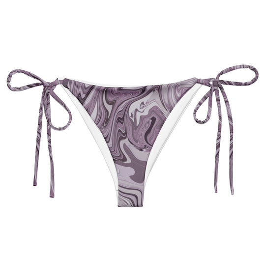 Maggiore Marble Recycled String Bikini Bottom - Lilac