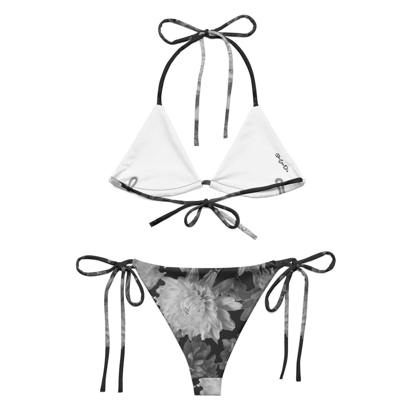 All-over print recycled string bikini