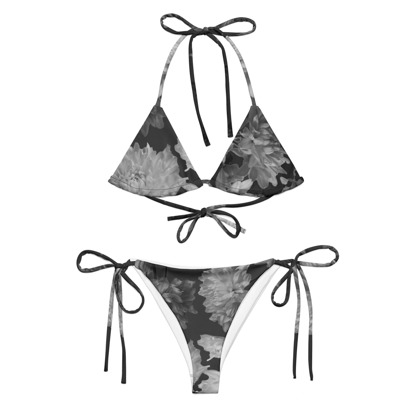 All-over print recycled string bikini