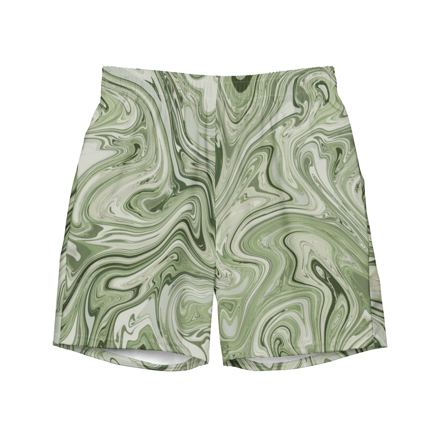 Recycled Marble Swim Trunks - Pistachio