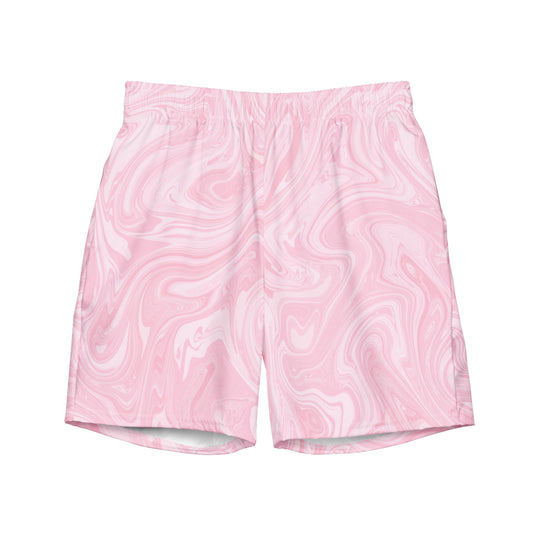 Recycled Marble Swim Trunks - Pink Lotus