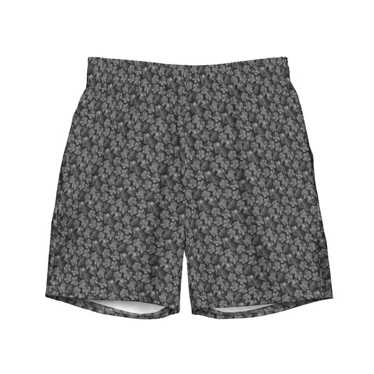 Recycled Flourish and Flow Swim Trunks in Amboy Black