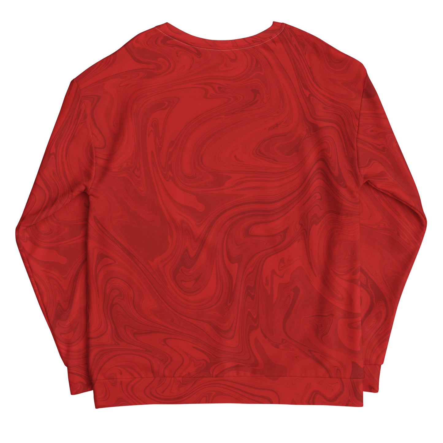 Recycled Marble Sweatshirt - Ruby