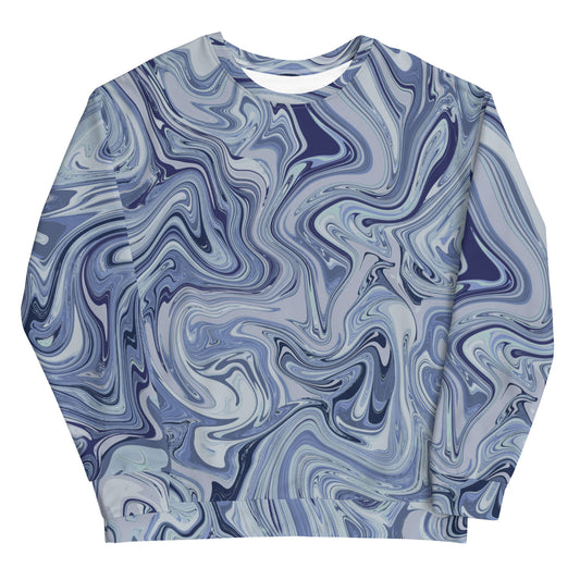 Maggiore Marble Sweatshirt - Cobalt