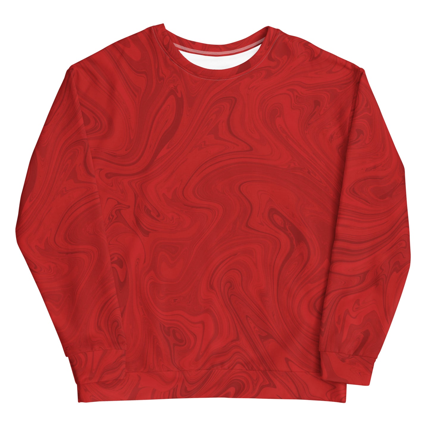 Recycled Marble Sweatshirt - Ruby