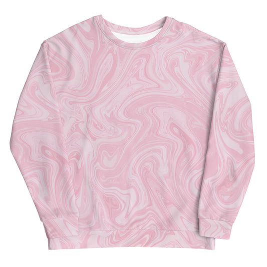 Recycled Marble Sweatshirt - Pink Lotus