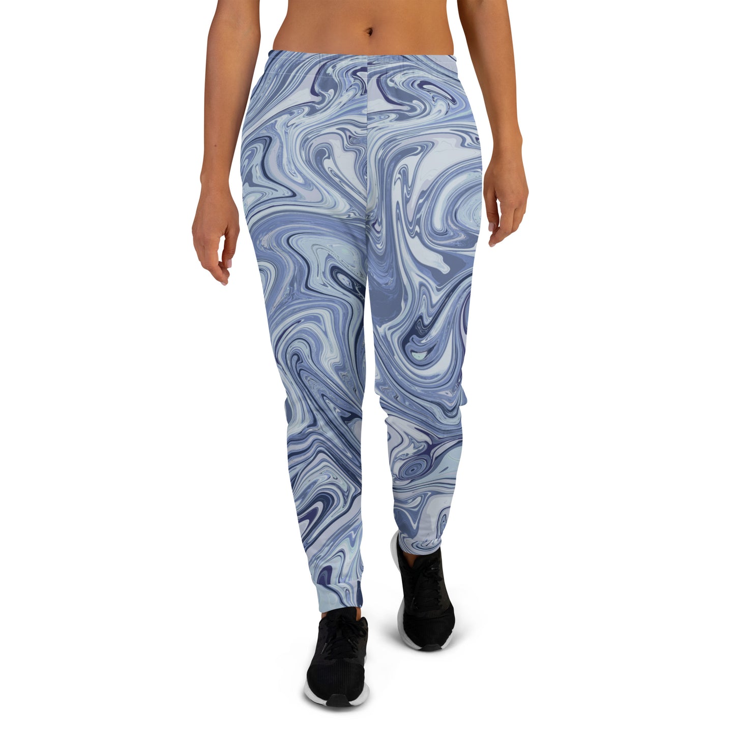 Recycled Marble Joggers - Cobalt