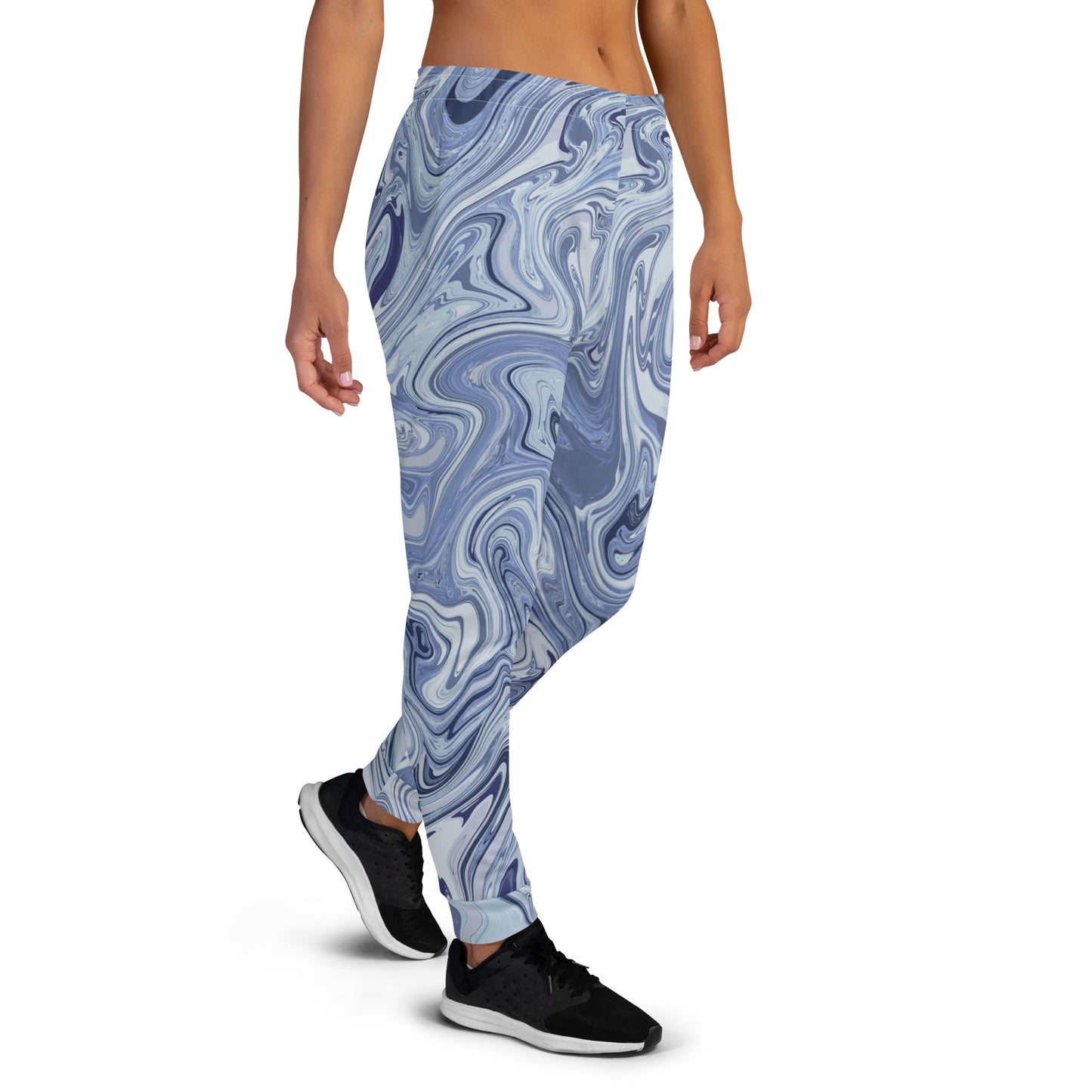 Recycled Marble Joggers - Cobalt