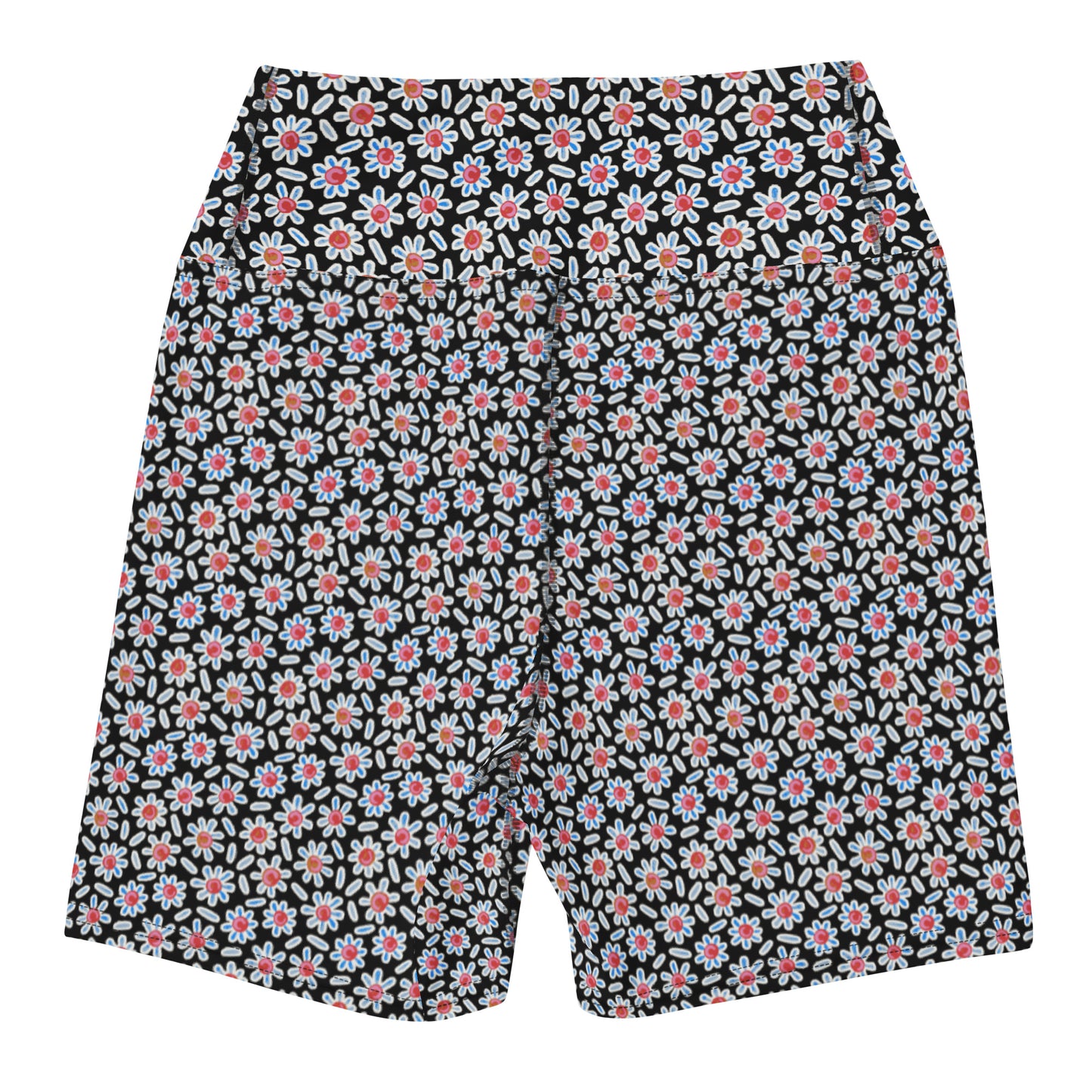 Ditsy Daisy Yoga Shorts