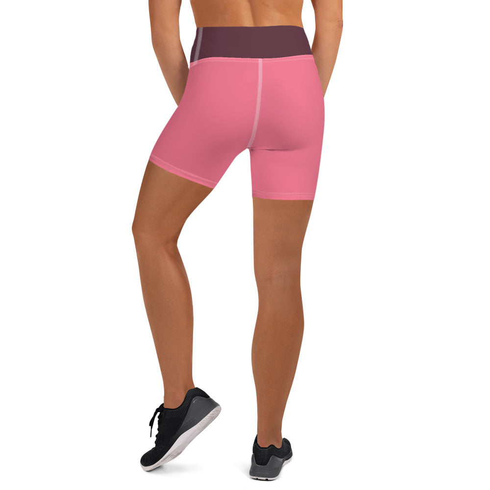 Core Yoga Shorts - Cherry