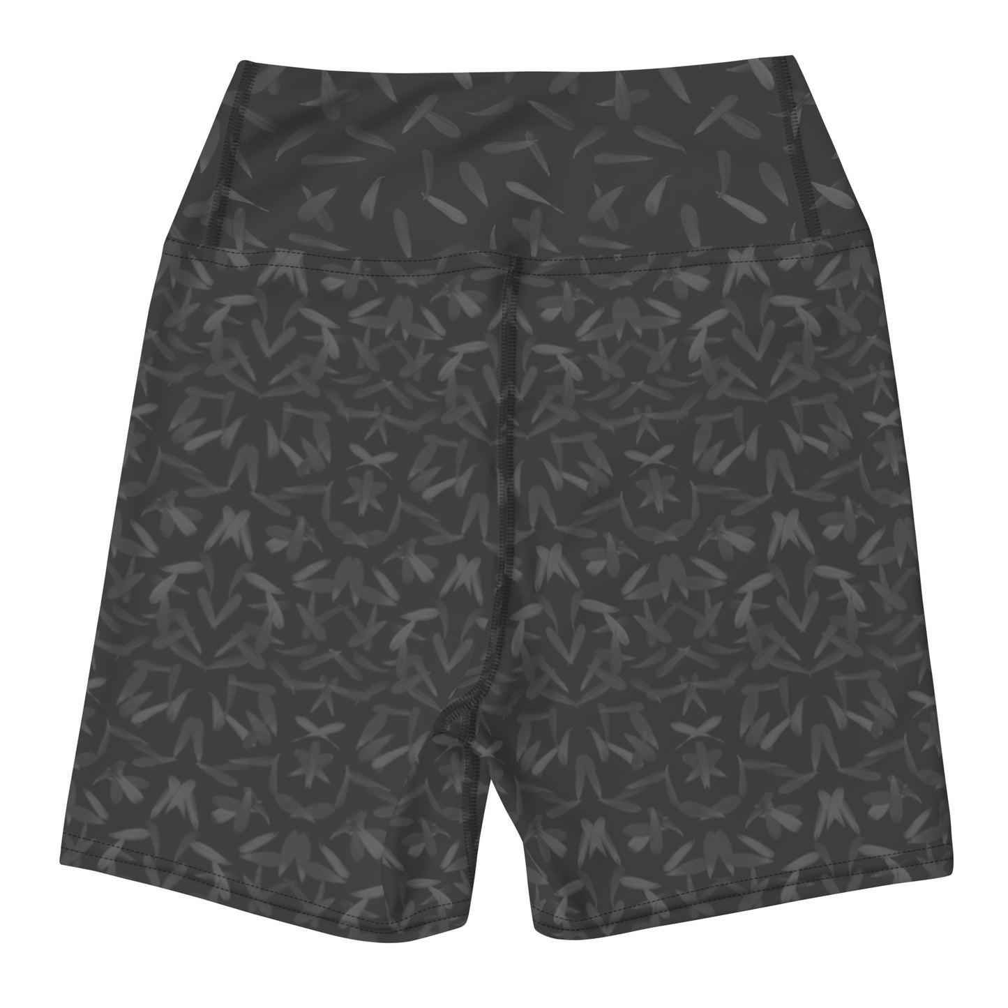 Petal Power Yoga Shorts in Amboy Black