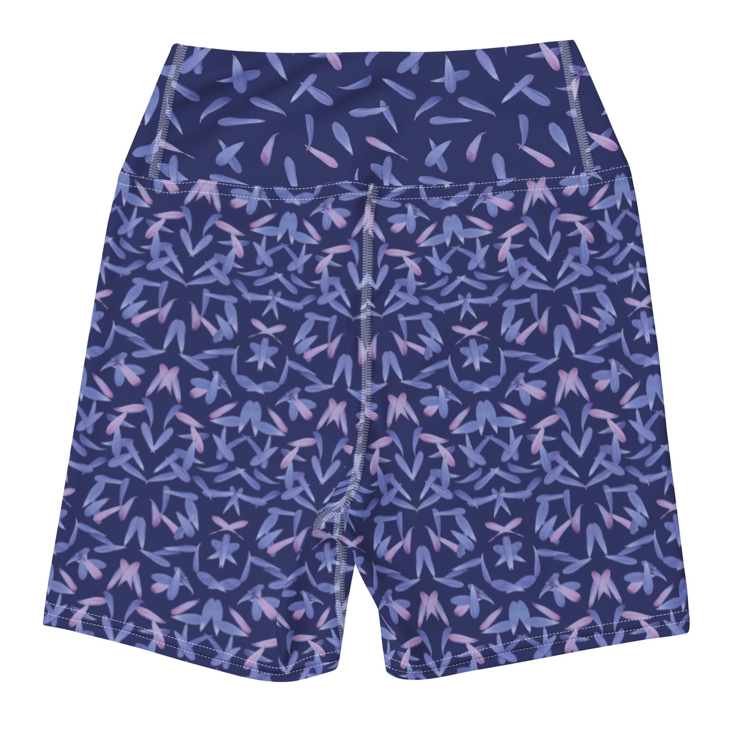 Petal Power Yoga Shorts in Malibu Blue