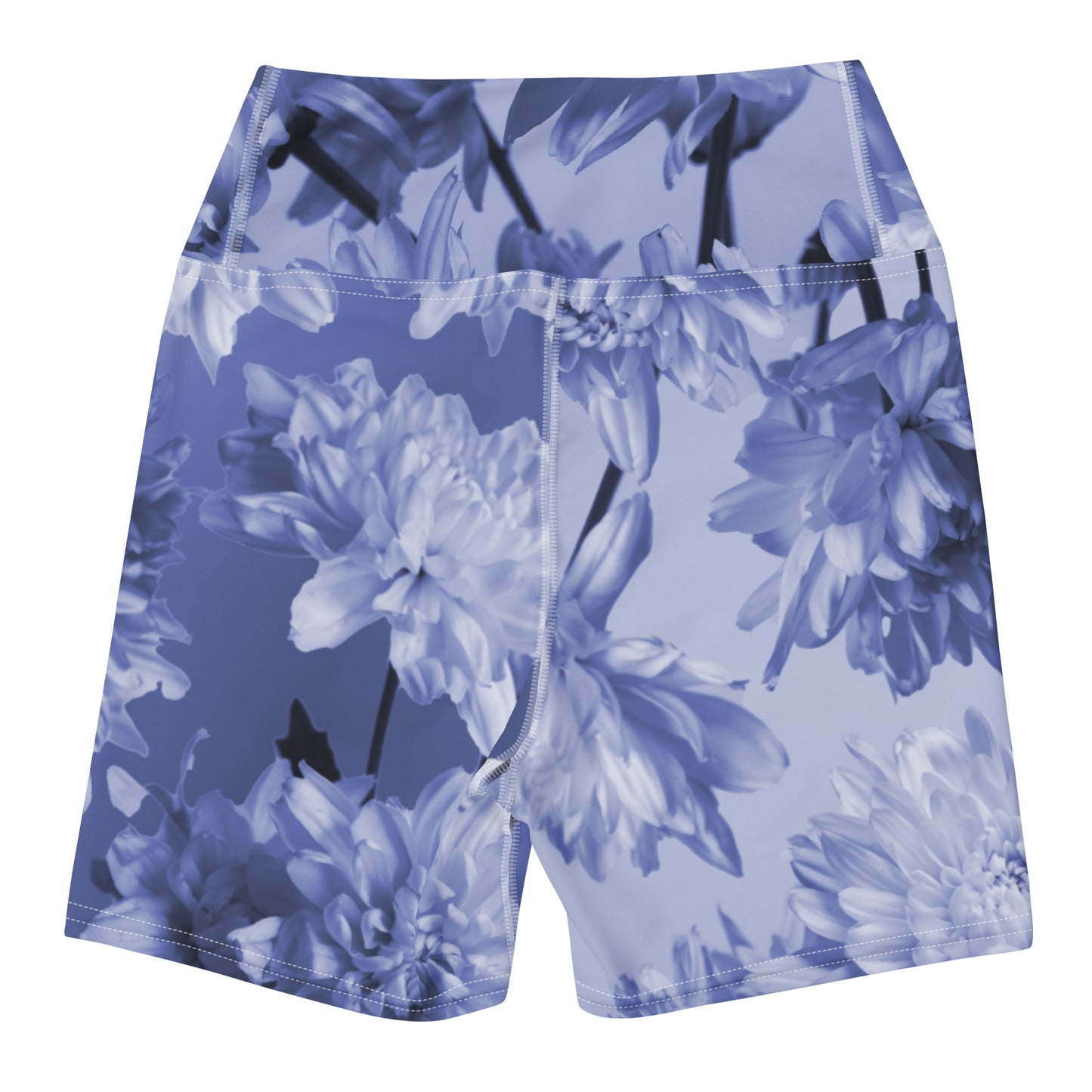 Gillyflower Yoga Shorts in Malibu Blue