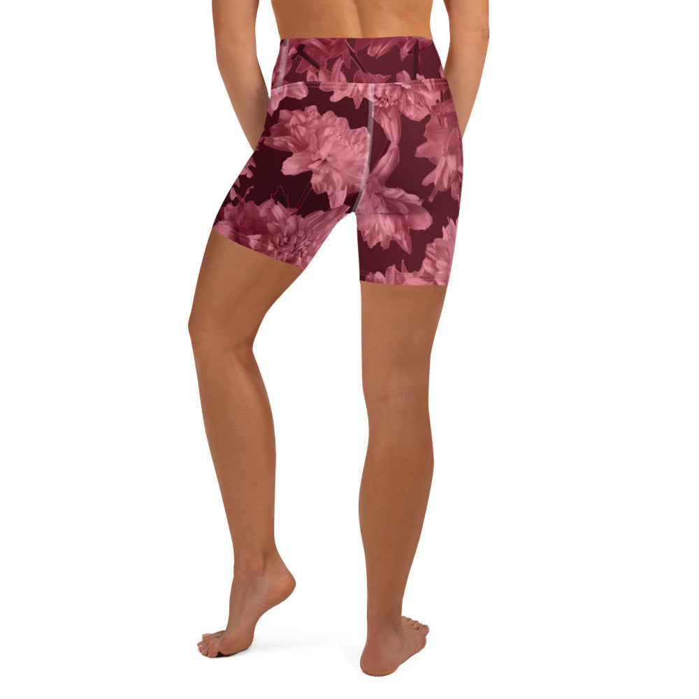 Gillyflower Yoga Shorts in Napa Red