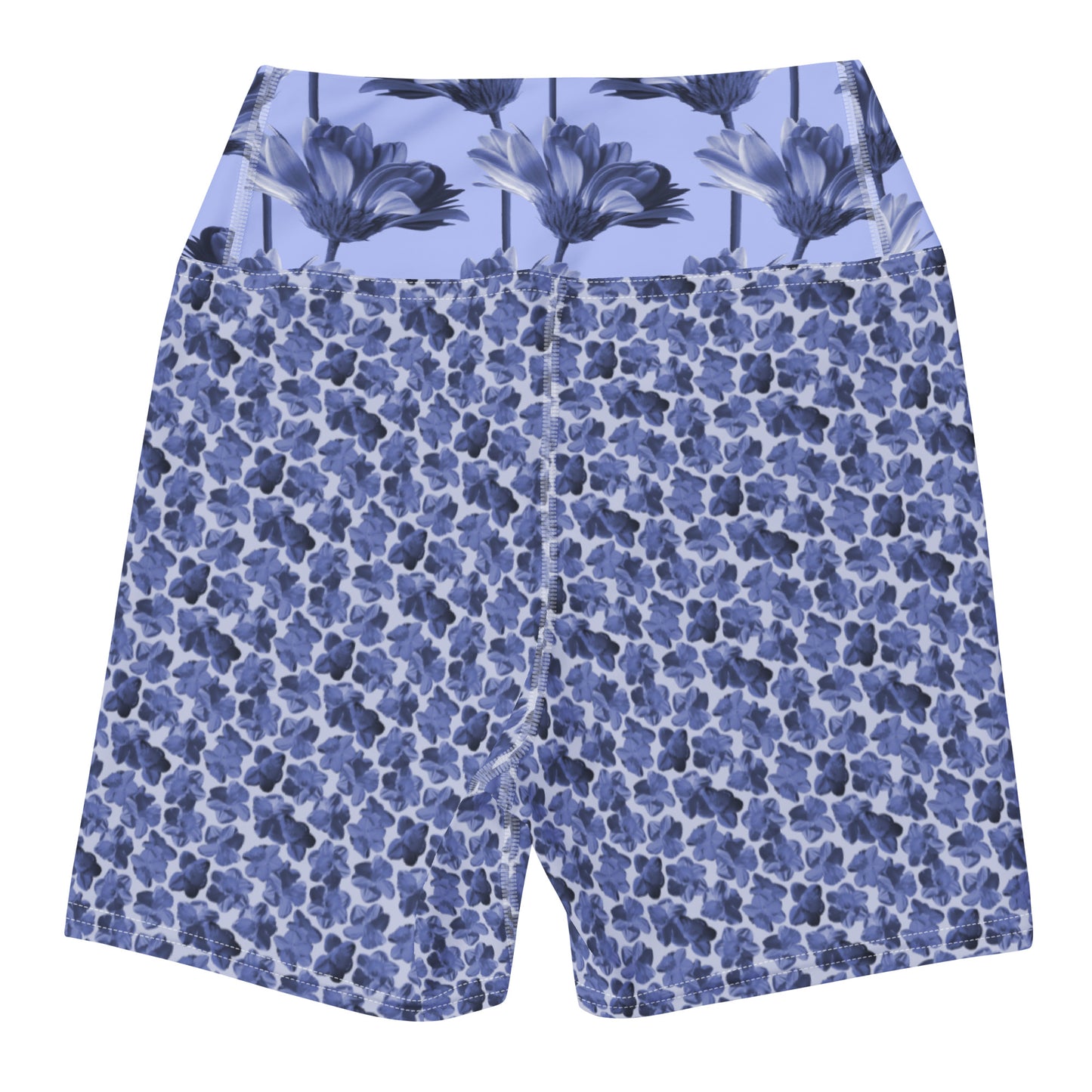 Flourish and Flow Yoga Shorts in Malibu Blue