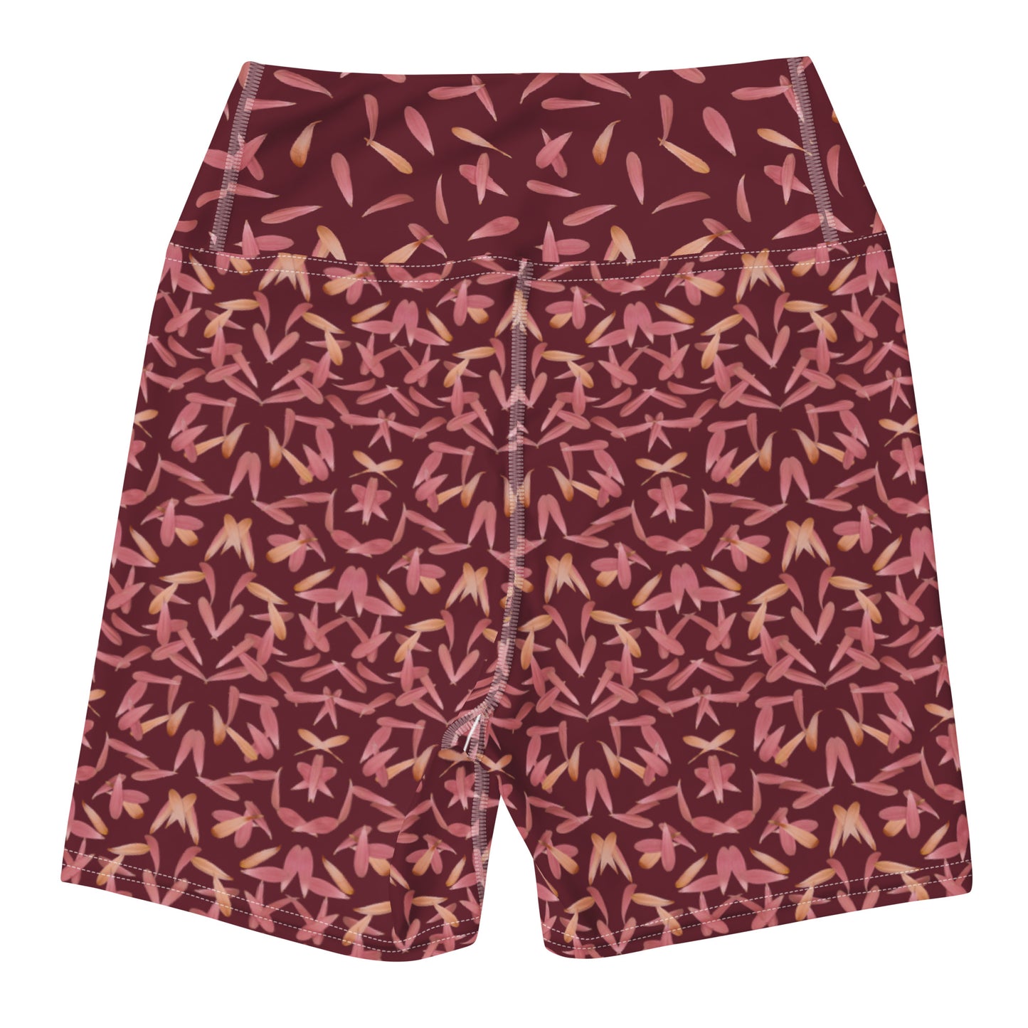 Petal Power Yoga Shorts in Napa Red