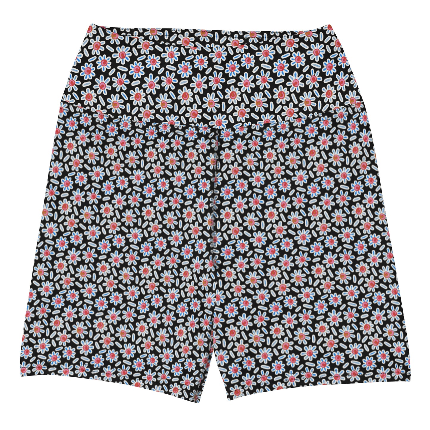 Ditsy Daisy Yoga Shorts