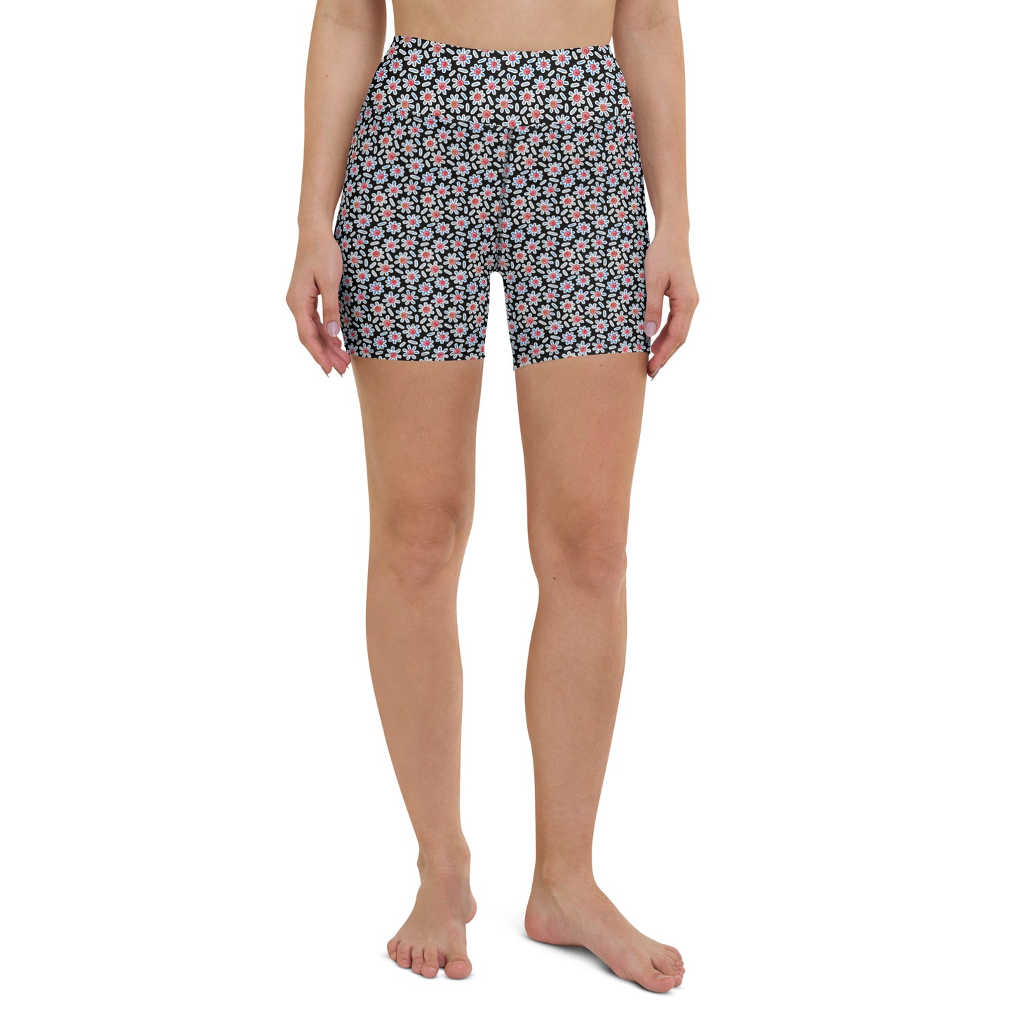 Ditsy Daisy Yoga Shorts