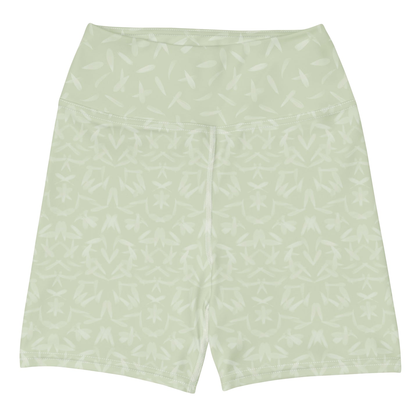 Petal Power Yoga Shorts in Anacapa Green