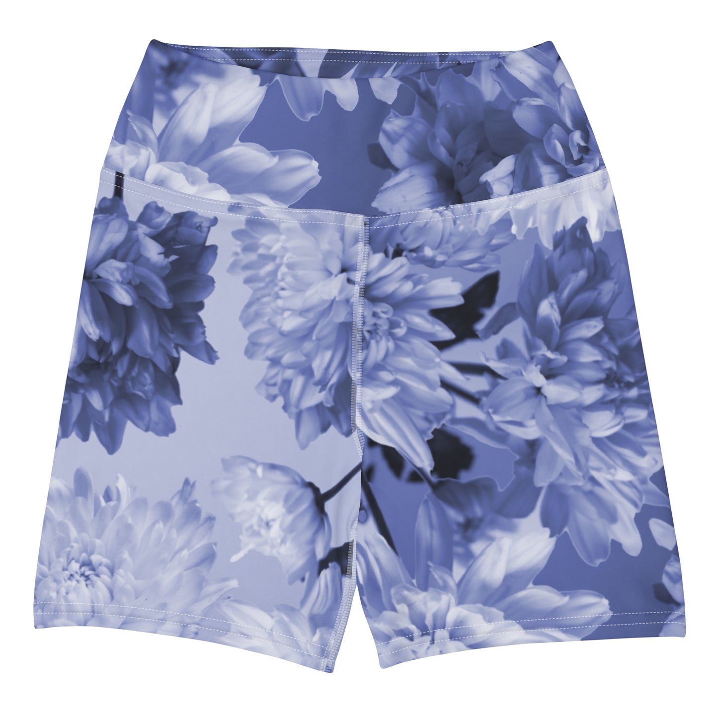 Gillyflower Yoga Shorts in Malibu Blue