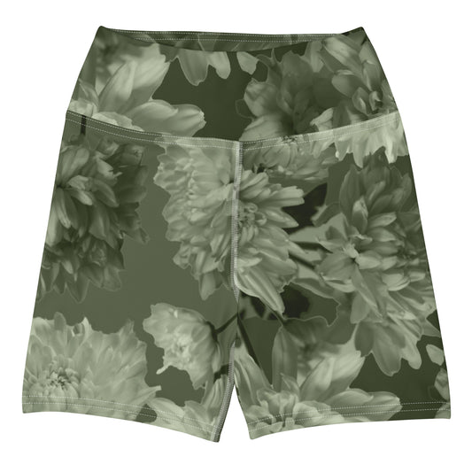 Gillyflower Yoga Shorts in Anacapa Green