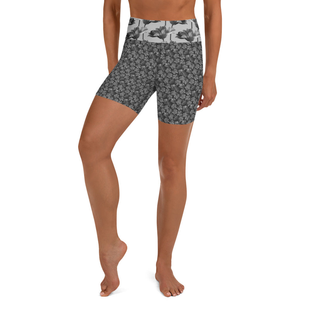 Flourish and Flow Yoga Shorts in Amboy Black