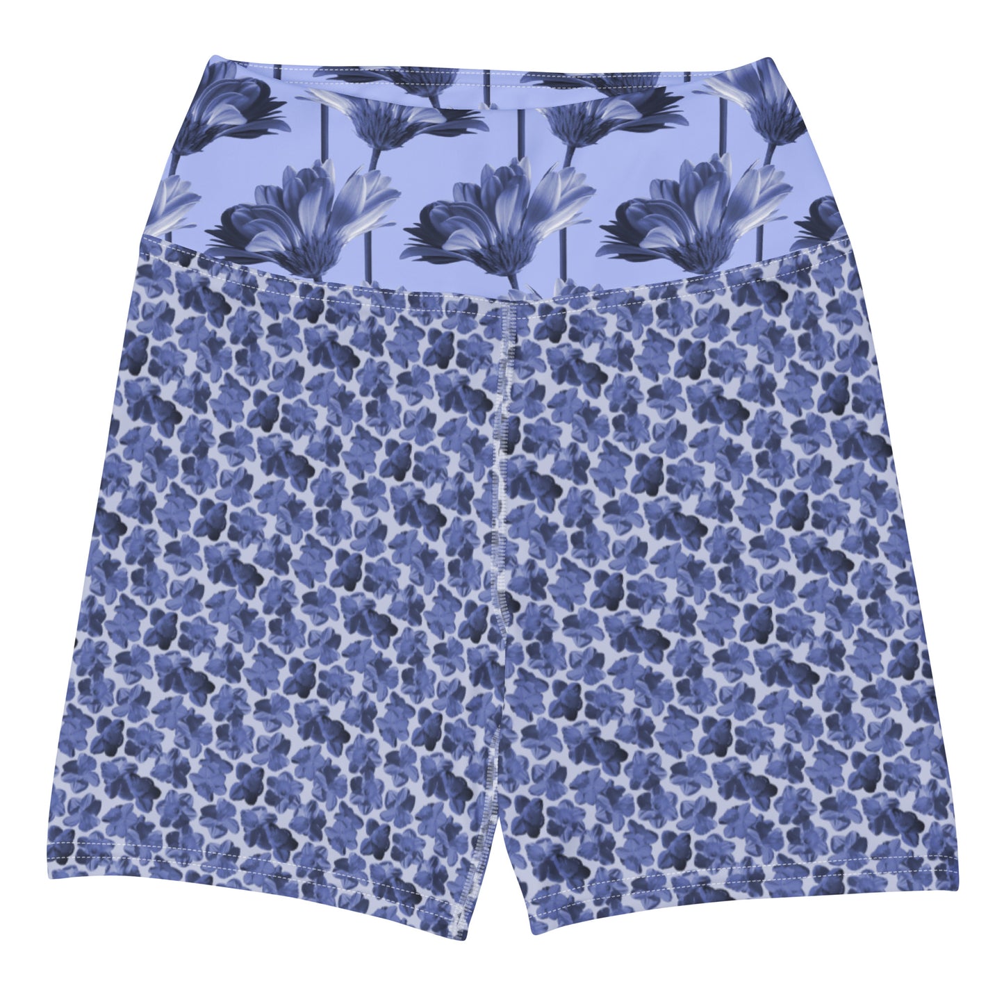 Flourish and Flow Yoga Shorts in Malibu Blue