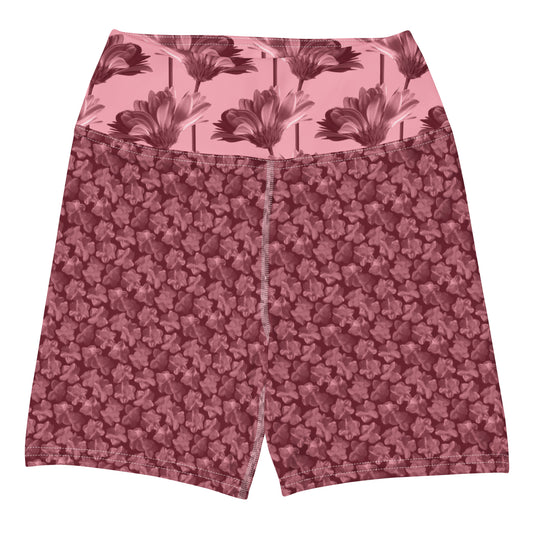 Flourish and Flow Yoga Shorts in Napa Red