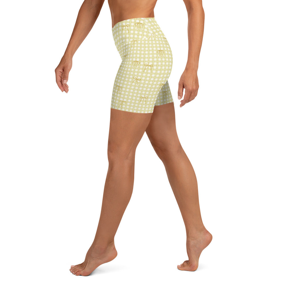 Coquette Yoga Shorts - Buttercup