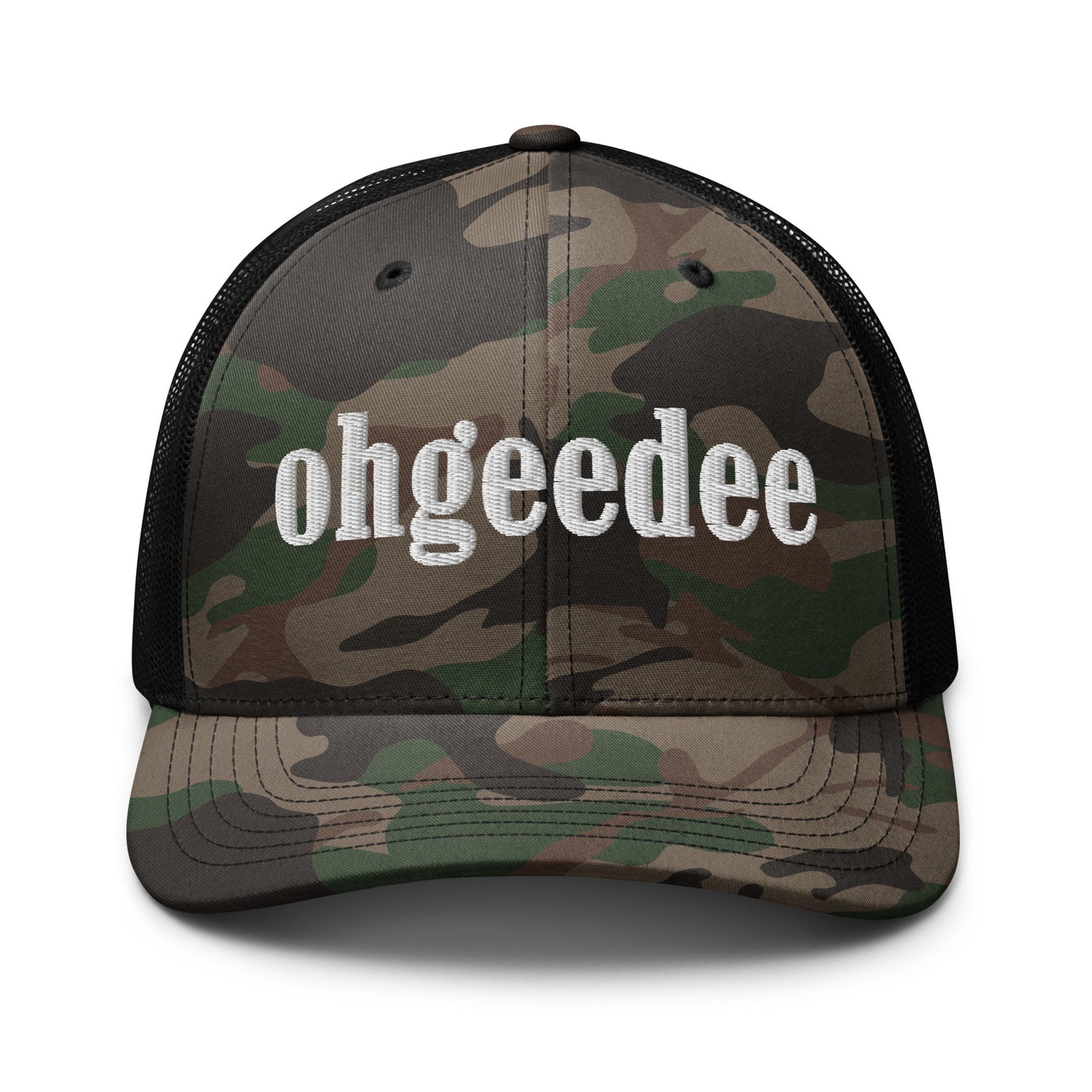 ohgeedee Camouflage Trucker Hat