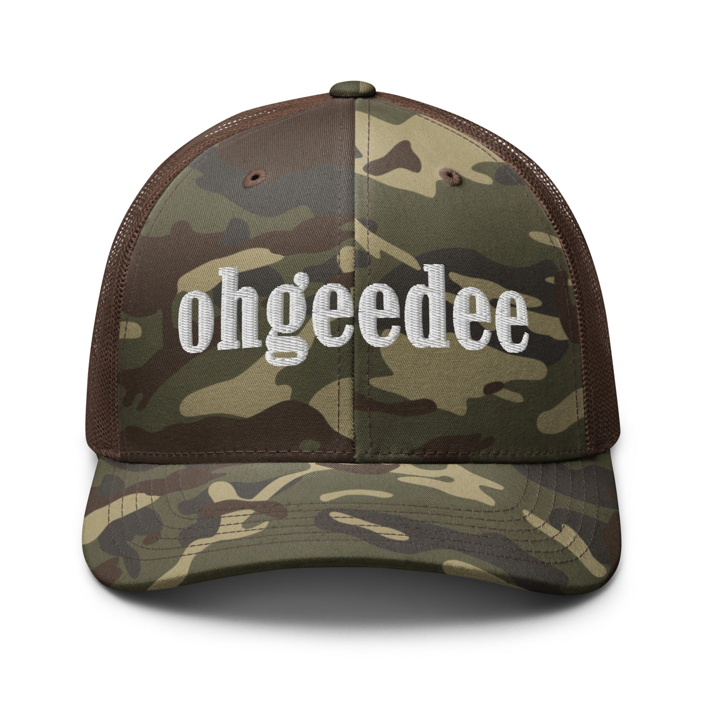 ohgeedee Camouflage Trucker Hat