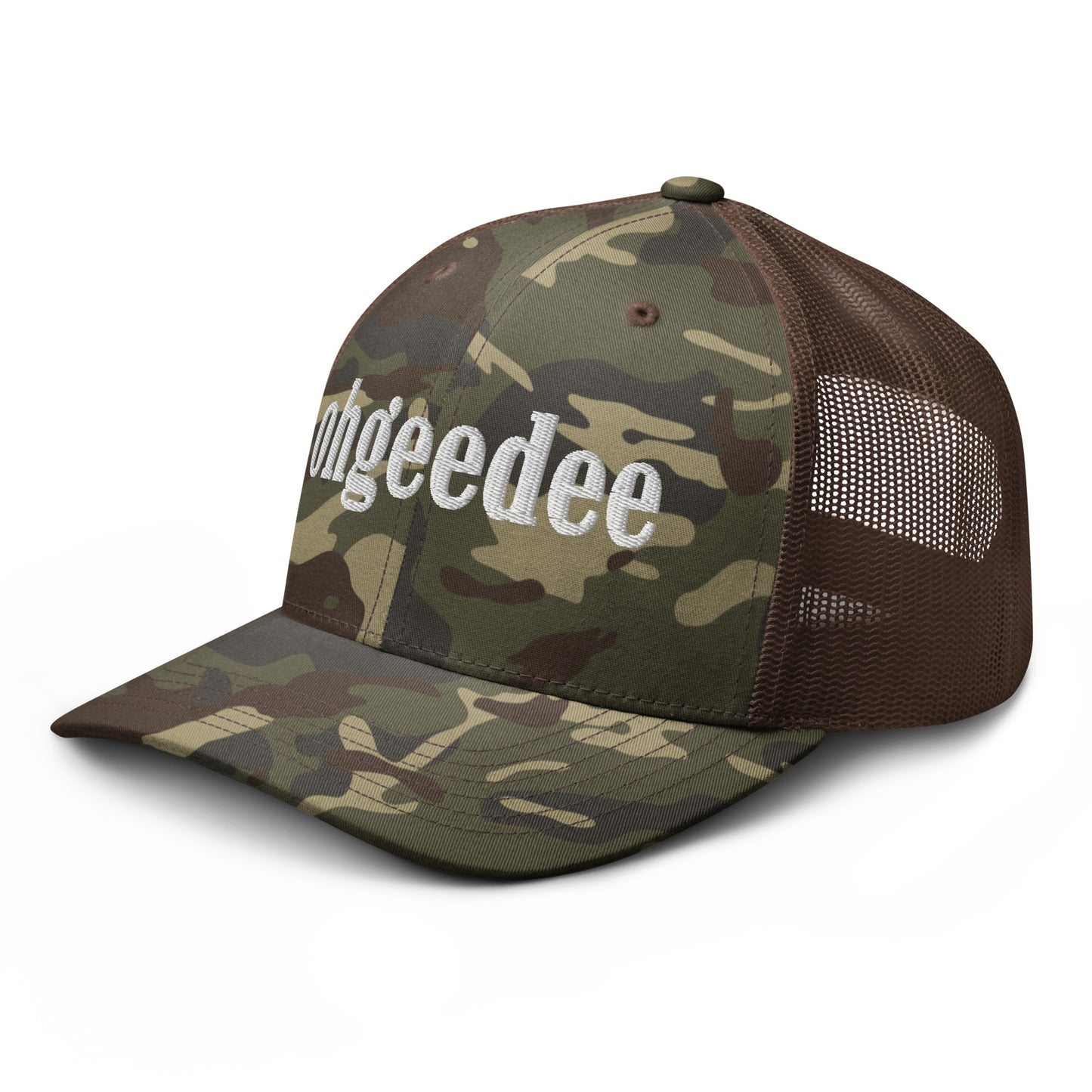 ohgeedee Camouflage Trucker Hat