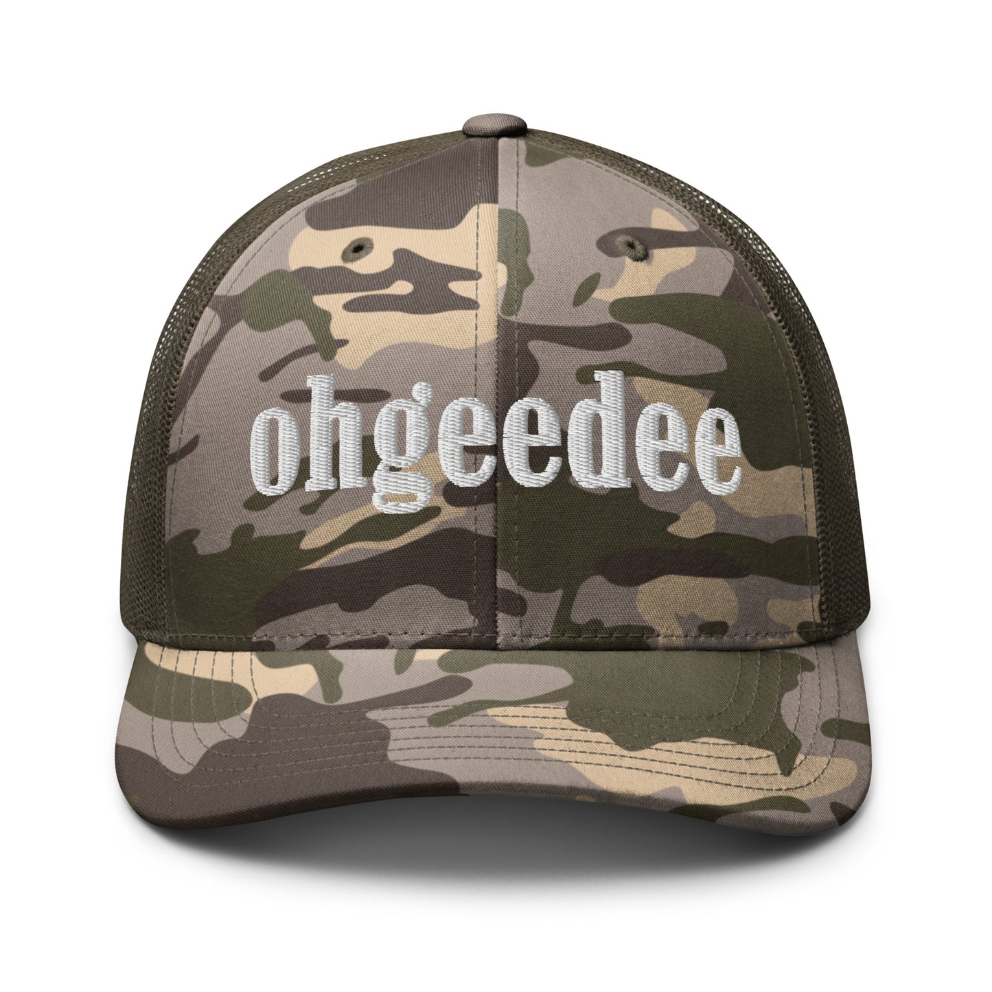 ohgeedee Camouflage Trucker Hat