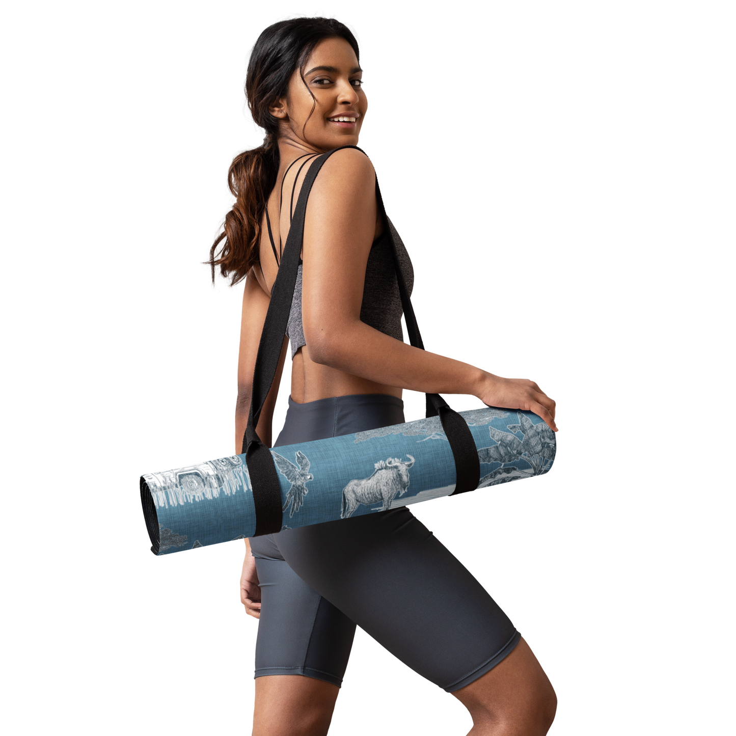 Safari Toile Yoga Mat